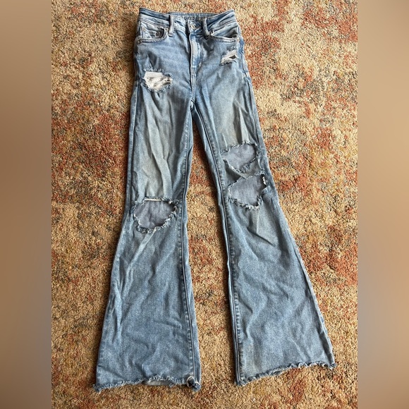 American Eagle Outfitters Jeans American Eagle 00 Short Distressed